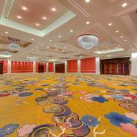 Amway Grand_Ambassador Ballroom_Empty_Floral Carpet_Chandeliers