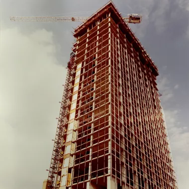 Development of the Glass Tower in 1981