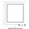 Floor Plan_Ambassador  West  Hollow  Square - Banquet Capacity (100)