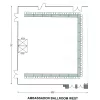 Floor Plan_Ambassador  West  U  Shape - Banquet Capacity (75)
