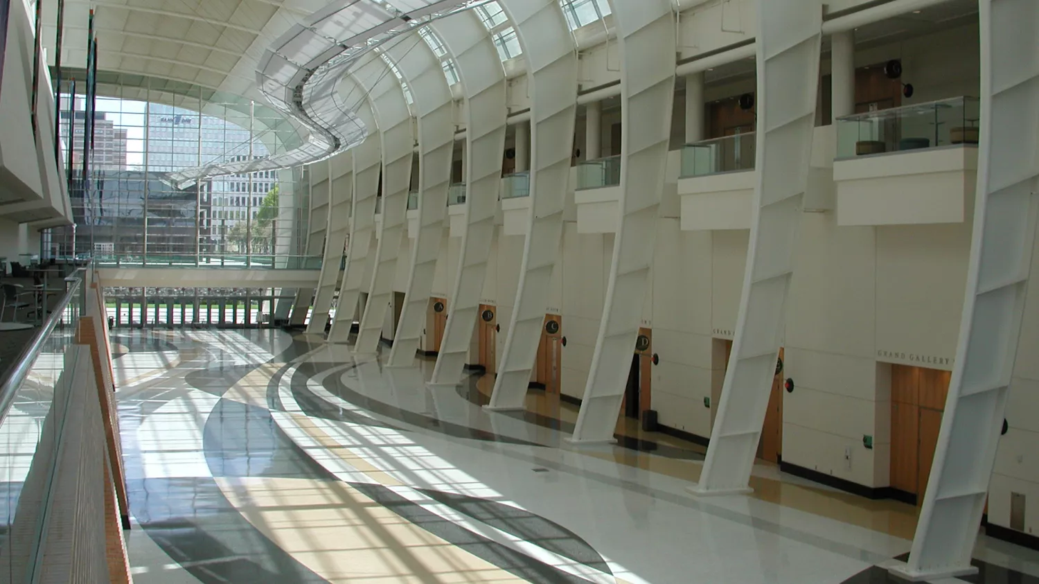 DeVos Place Grand Gallery_Empty_Two Levels_Doors_Windows_Balconies