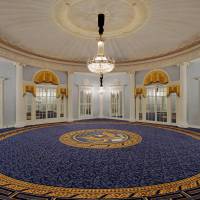 Amway Grand_Gerald R. Ford Presidential Ballroom_Meeting Room_Event Space_Empty_Chandeliers