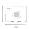 Floor Plan_Lyon  Rounds Of 10 - Banquet Capacity (10)
