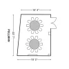 Floor Plan_Pullman  Rounds Of 10 - Banquet Capacity (30)
