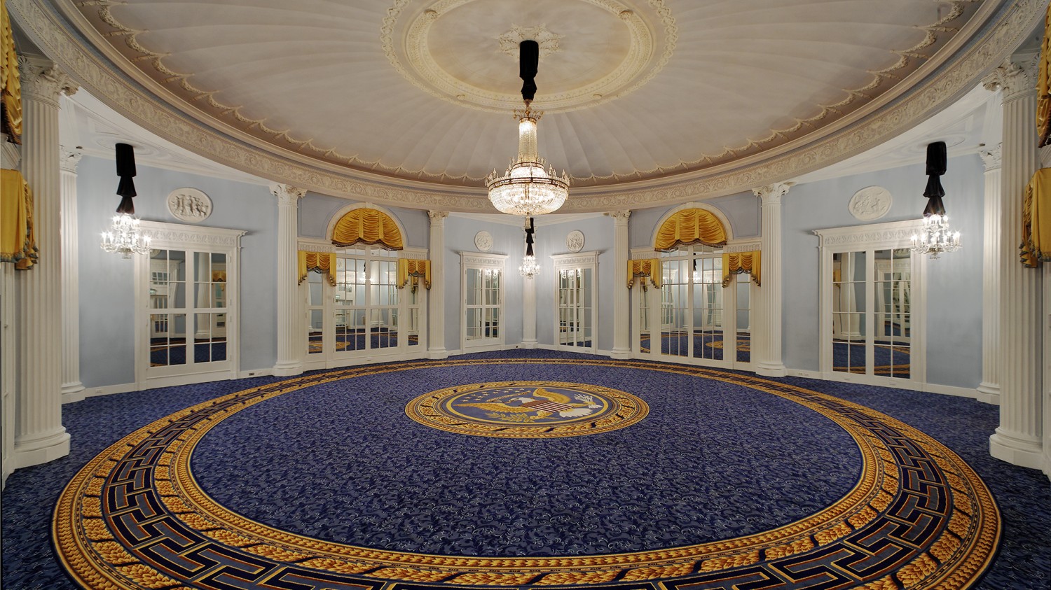 Amway Grand_Ford  Ballroom_Ballroom_Meeting Room_Event Space_Empty_Chandeliers_Mirrors